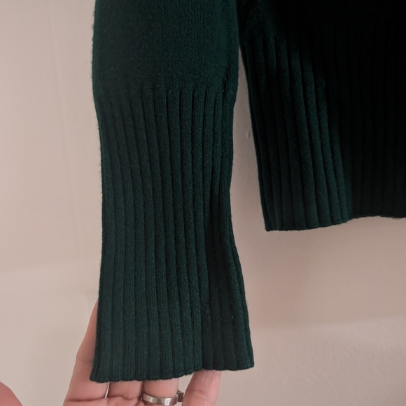 French Connection Forest Green Knit Top - Picture 2 of 6